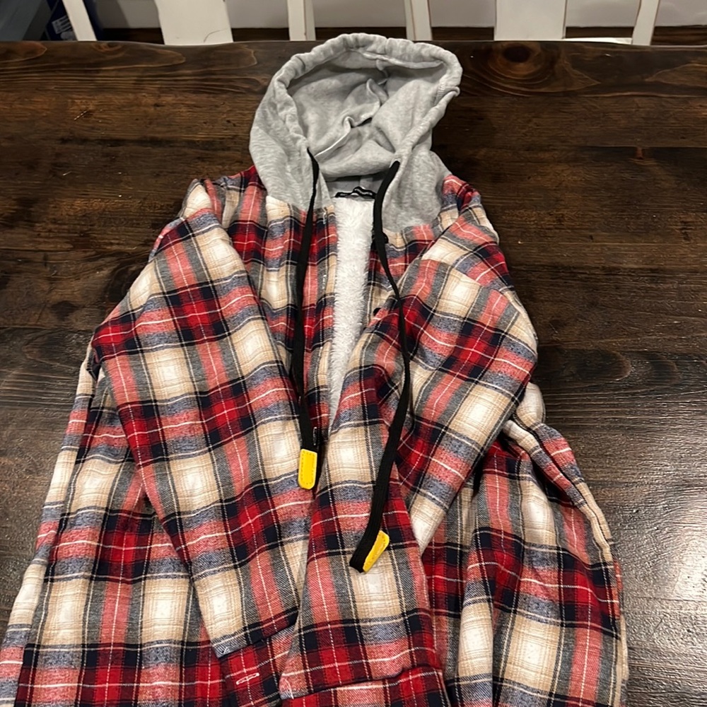 Flannel with hood